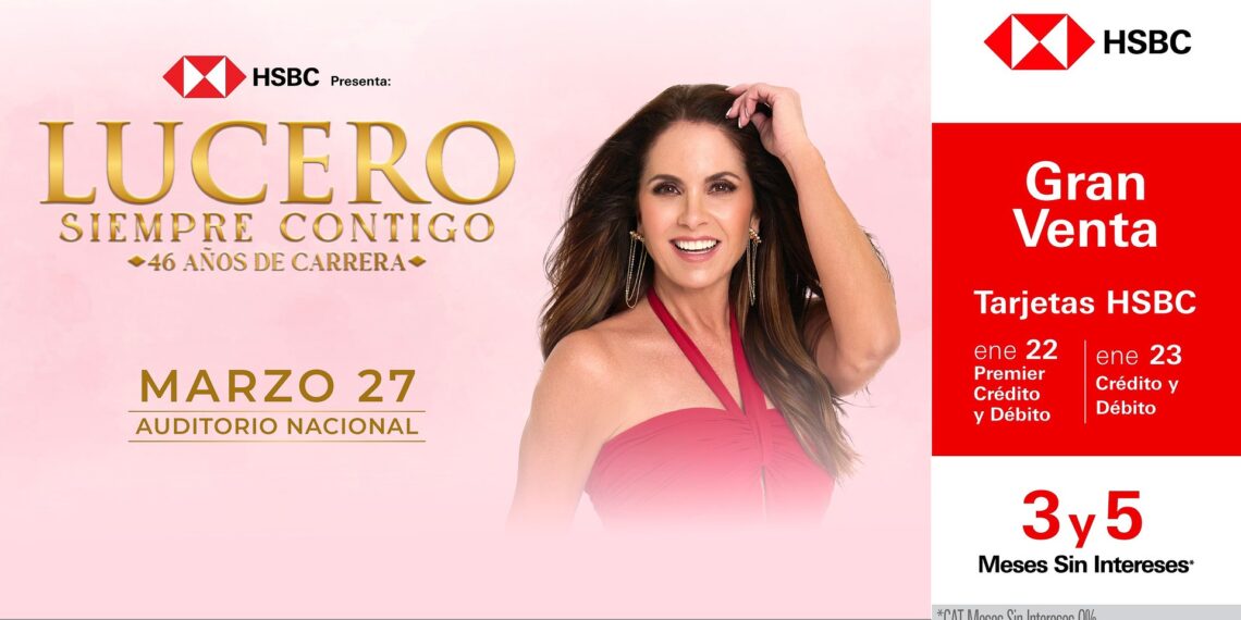 Lucero celebrará 46 años de carrera con concierto en Ciudad de México