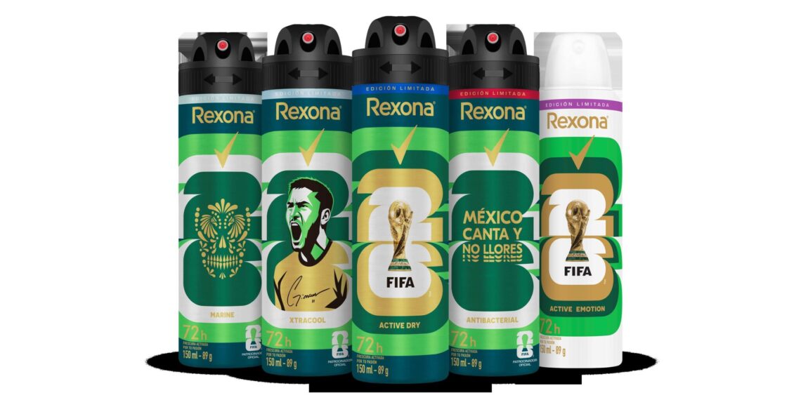 Rexona lanza ediciones coleccionables inspiradas  en la copa mundial de la FIFA 2026