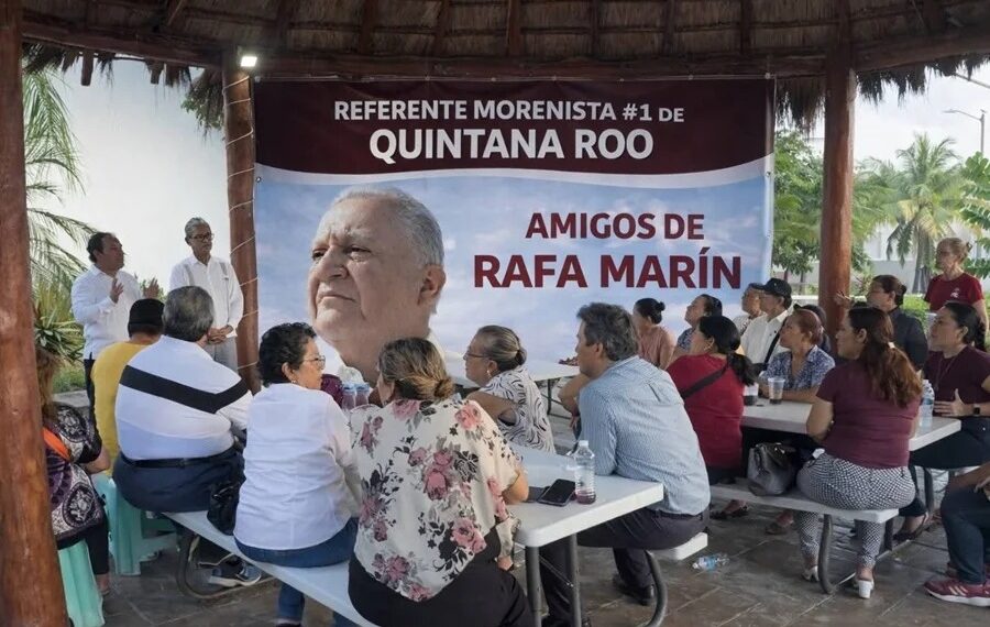 AFINAN MAQUINARIA DE ESTRUCTURAS A FAVOR DE RAFA MARÍN EN QUINTANA ROO