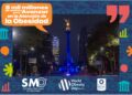 Monumentos de la CDMX se iluminan en azul por el Día Mundial y Nacional contra la Obesidad