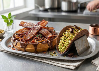 Waffles, tacos y chocolate: la nueva tentación viral