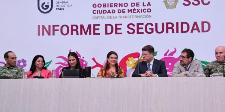 Reporta Clara Brugada descenso histórico en homicidios en CDMX