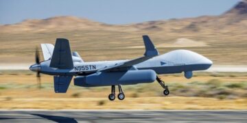 GA-ASI completa el primer vuelo del MQ-9B con pods AEW