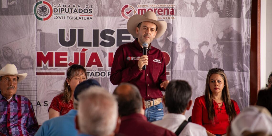 Ulises Mejía impulsa agenda de agroindustria y manejo hídrico ante presión por sequía en Zacatecas