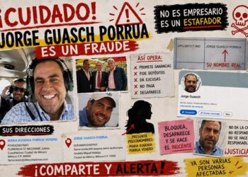 Señalan a Jorge Guasch Porrúa como defraudador; habría múltiples afectados