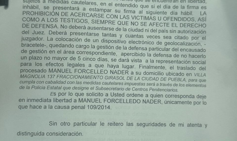 En Puebla permea más la Opinión Pública que el Estado de Derecho: Caso Manuel Forcelledo Nader
