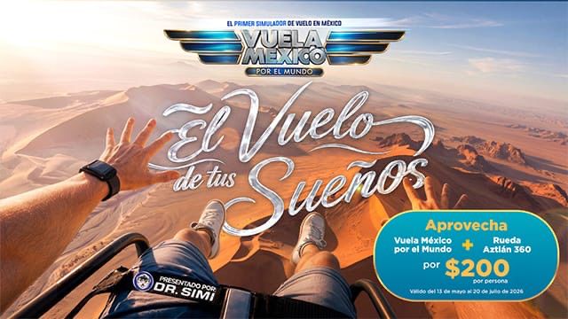 El vuelo de tus sueños despega este verano en Aztlán Feria de Chapultepec de la mano del Dr. Simi