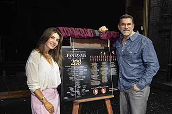 El Fantasma de la Ópera celebra 200 representaciones con Mayrín Villanueva y Eduardo Santamarina como padrinos de lujo