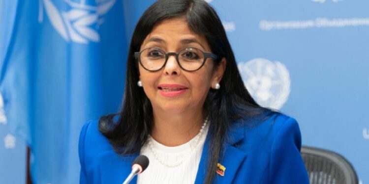 Delcy Rodríguez acude a la Corte Internacional de Justicia por disputa territorial entre Venezuela y Guyana