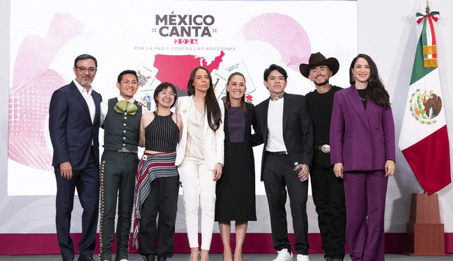 Claudia Sheinbaum presenta 2da edición de México Canta, dedicada a la música regional mexicana sin hacer apología a la violencia