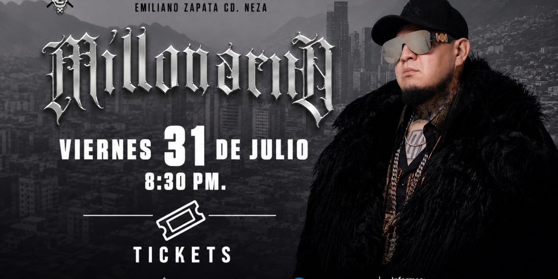 El rapero millonario lanza su sencillo “Dropshop” y llega a Ciudad Neza este 31 de julio