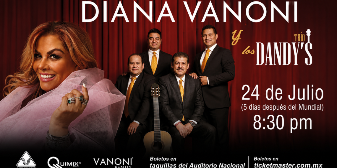 Diana Vanoni prepara una noche de bolero junto a Los Dandys en el Lunario