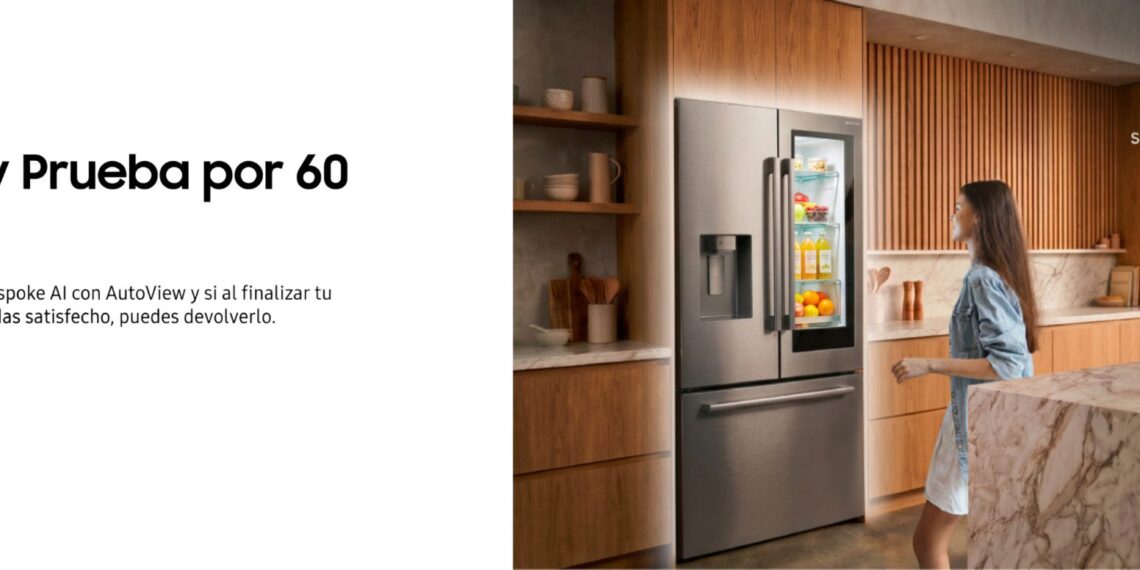 Por primera vez, Compra y Prueba llega a la categoría de línea blanca de Samsung en Latinoamérica con sus refrigeradores Bespoke AI AutoView