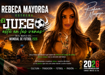 Rebeca Mayorga estrena “El Juego Está en las Venas” en el marco del Mundial de Futbol 2026