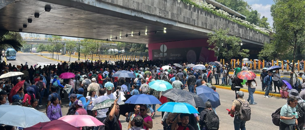 Bloqueos CNTE: Cierran Circuito Interior y Reforma mientras continúan negociaciones en Segob