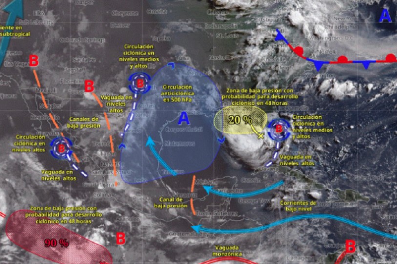 Pierde fuerza Elida y se aleja de las costas mexicanas; continúa como tormenta tropical