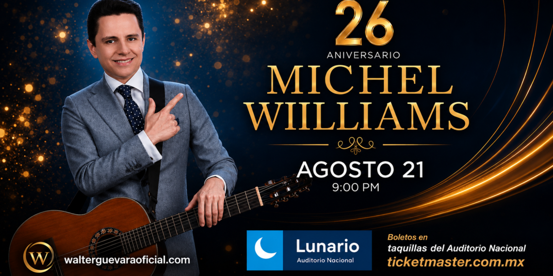 Michel Williams encenderá el Lunario con la eterna rebeldía del rock and roll