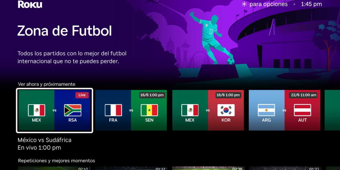 Menos búsquedas, más goles: así vibró la afición mexicana con la pasión del futbol en Roku