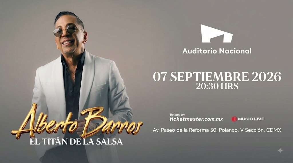 Alberto Barros llevará el pulso de Colombia al Auditorio Nacional en septiembre