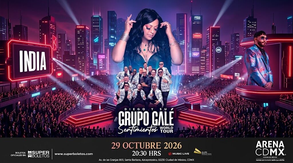LA INDIA, WILLIE GONZÁLEZ Y GRUPO GALÉ reunirán tres generaciones de salsa en la ARENA CDMX