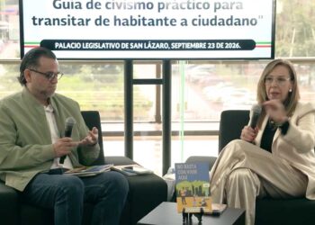 Presenta Ruth Maricela Silva el libro “No basta con vivir aquí. Guía de civismo práctico para transitar de habitante a ciudadano”, de Juan Manuel Ramos