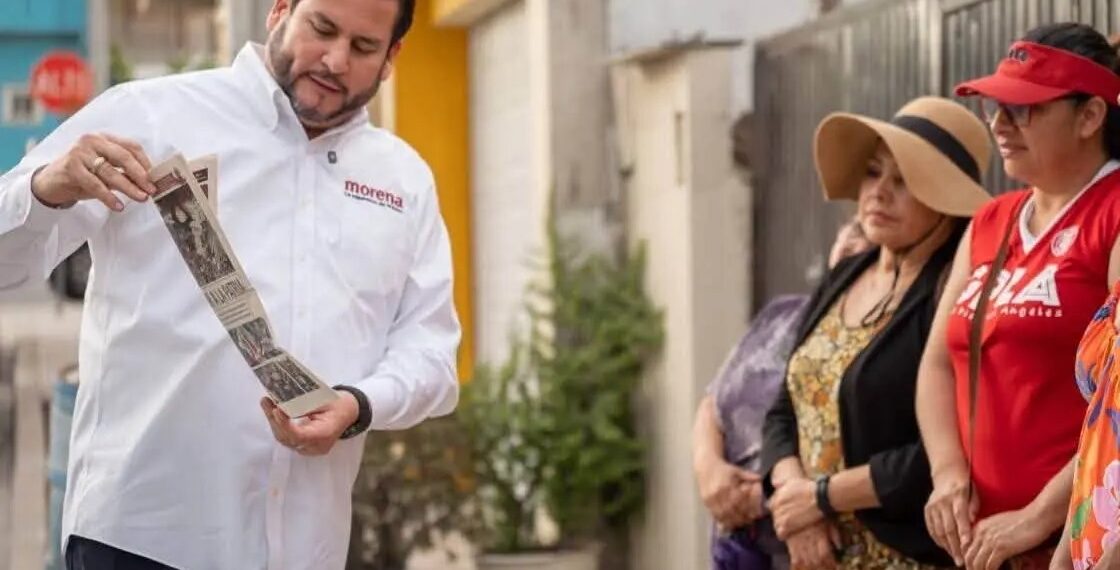 Ismael Burgueño encabeza recorrido en la colonia La Morita de Tijuana