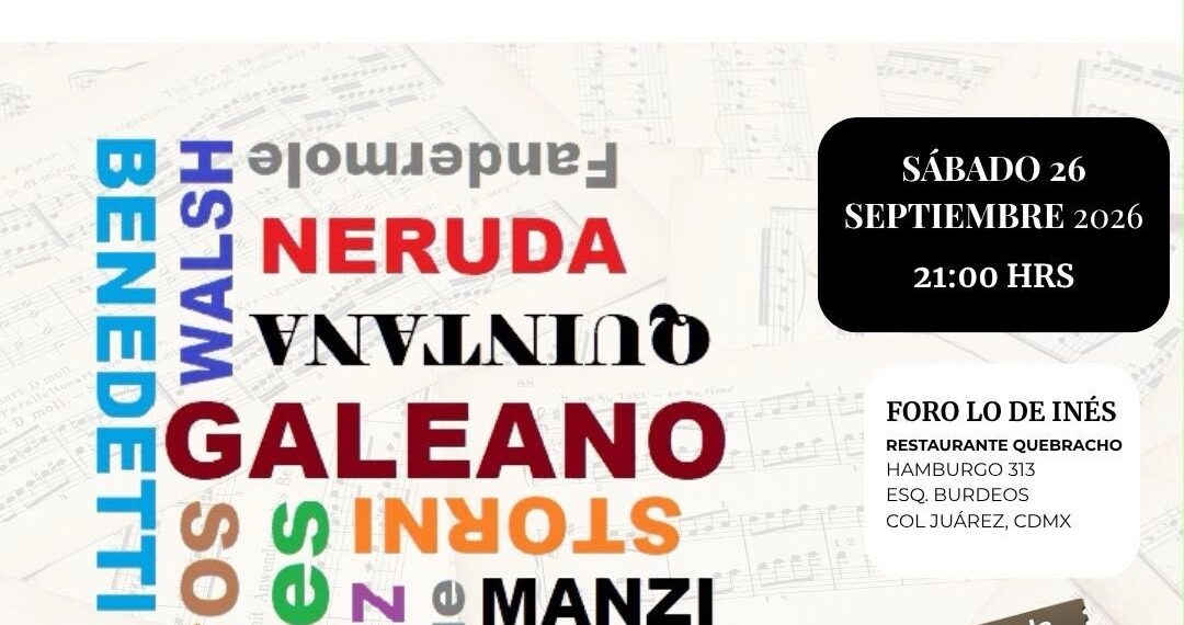 Música, verso y una pizca de humor: Una velada latinoamericana en Lo de Inés