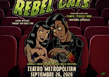 Rebel Cats llevará el horrobilly al Teatro Metropólitan con una noche de terror, rocanrol y homenaje a Vincent Van Rock