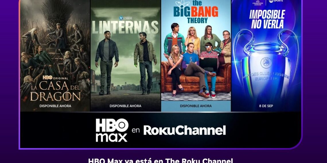 HBO Max llega a Suscripciones Premium en The Roku Channel