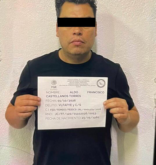 Decretan prisión preventiva contra el abogado, Aldo Francisco Castellanos Torres, presunto integrante de una red vinculada al CJNG