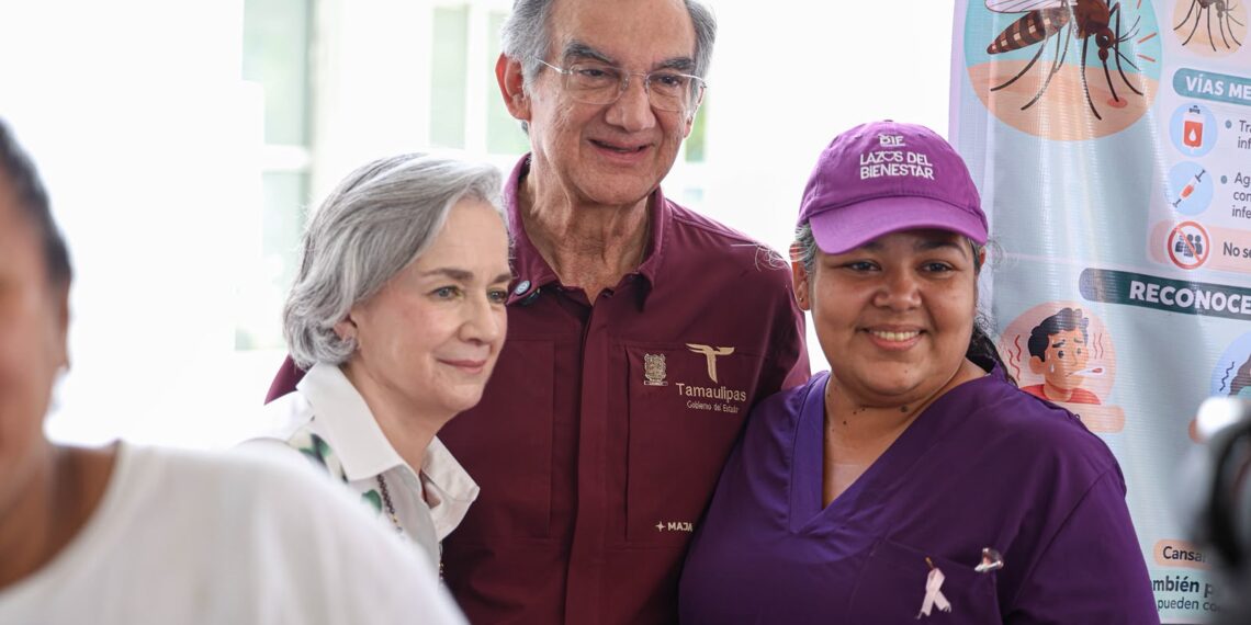Gobernador Américo Villarreal y María de Villarreal acercan servicios de salud a las familias a través de Lazos del Bienestar